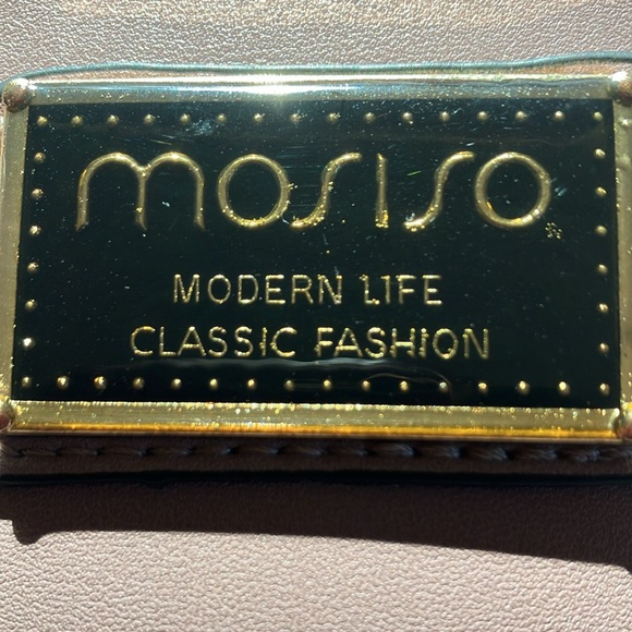 Faux leather MOSISO pink 17” laptop bag tote. - Picture 5 of 5